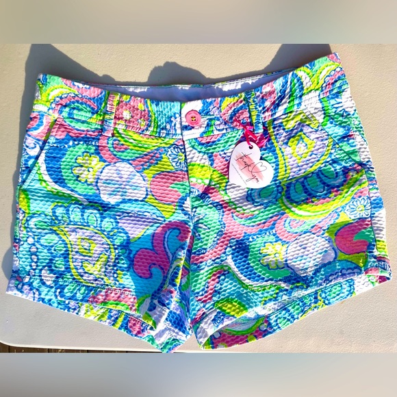 Lilly Pulitzer Pants - LILLY PULITZER Callahan Conch Textured Shorts Sz 10